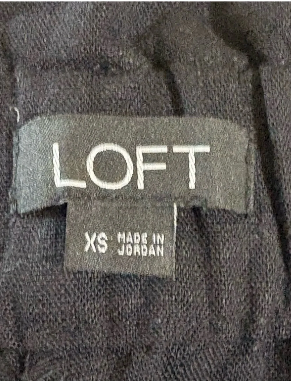 LOFT Linen Blend Black Wide-Leg Pull-On Palazzo Pants
